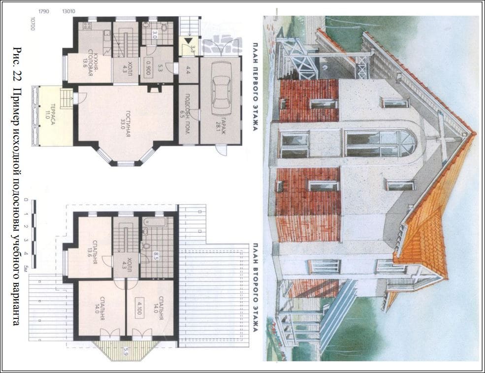 AutoCAD Architecture. Пример подосновы для создания 3d модели здания.